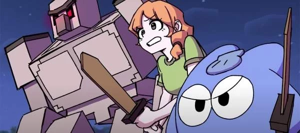 Фанат Minecraft создал ролик про ночную битву в стиле аниме